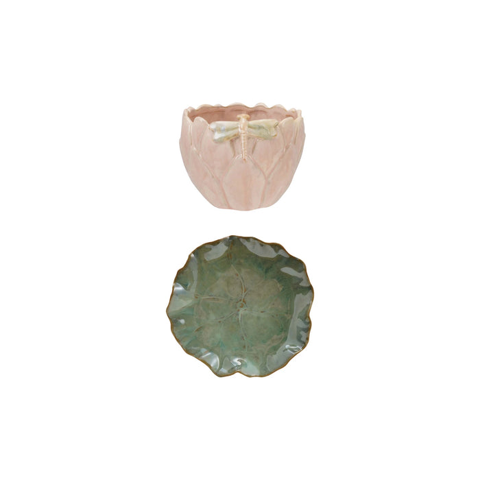 Flower Shaped Planter w/ Saucer