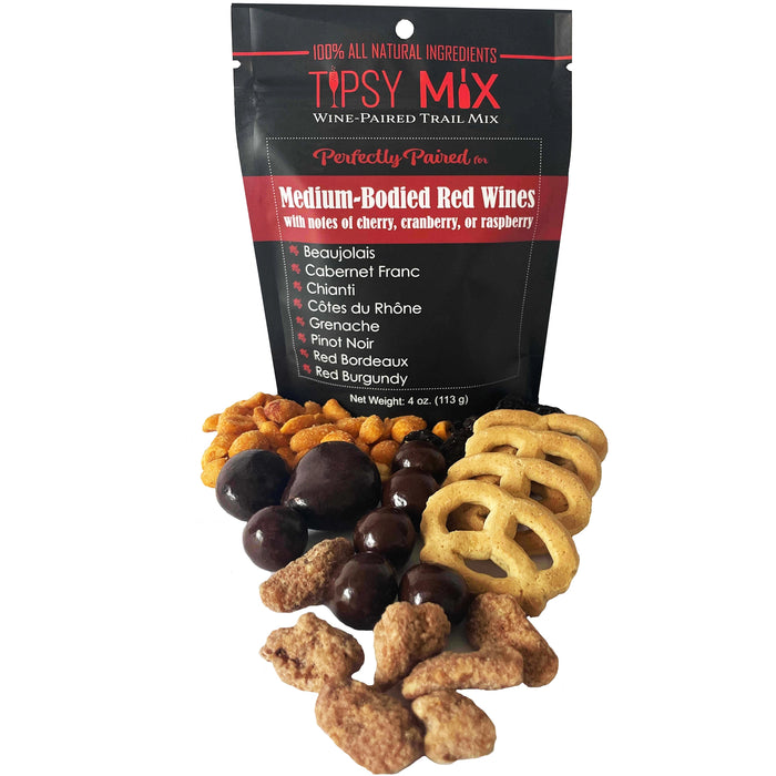 Wine-Paired Trail Mix: Medium Bodied Red Wines