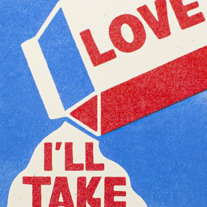 A Big Ol' Cup Of Love - Risograph Card