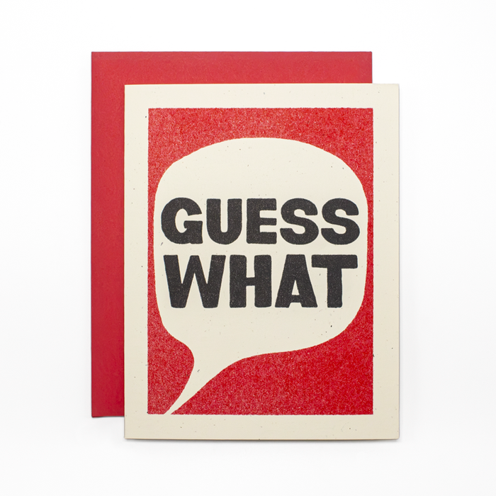Guess What - Risograph Card
