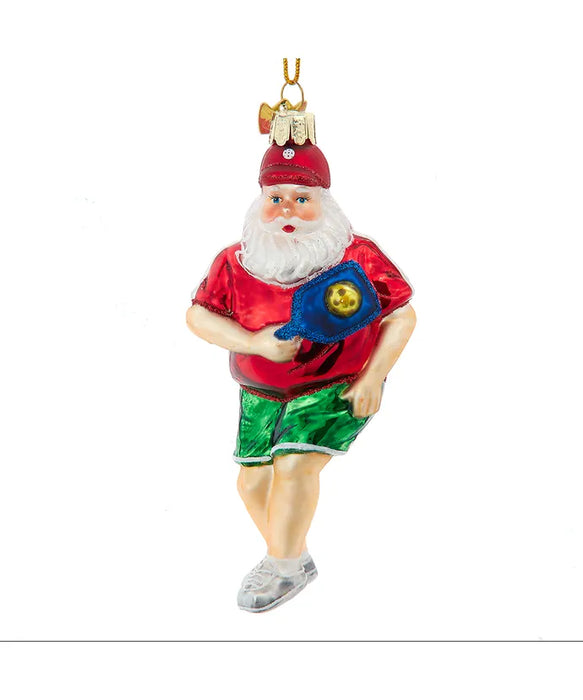 Noble Gems Pickleball Santa Ornament