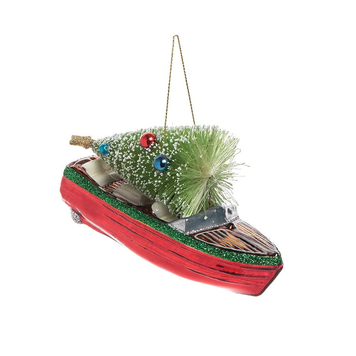 Runabout Boat w/ Tree Ornament