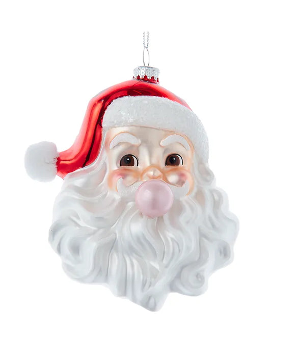 Santa Head Bubblegum Ornament