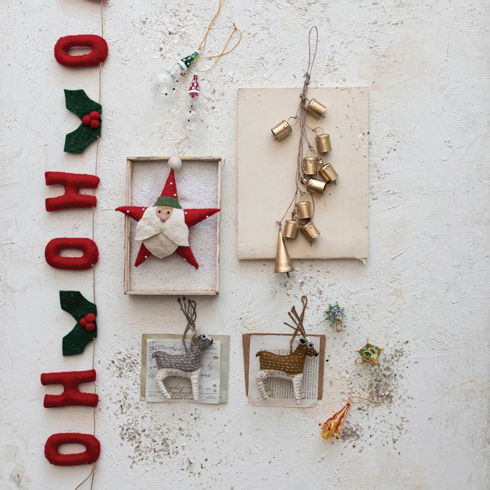 Wool Felt Ho-Ho-Ho Garland