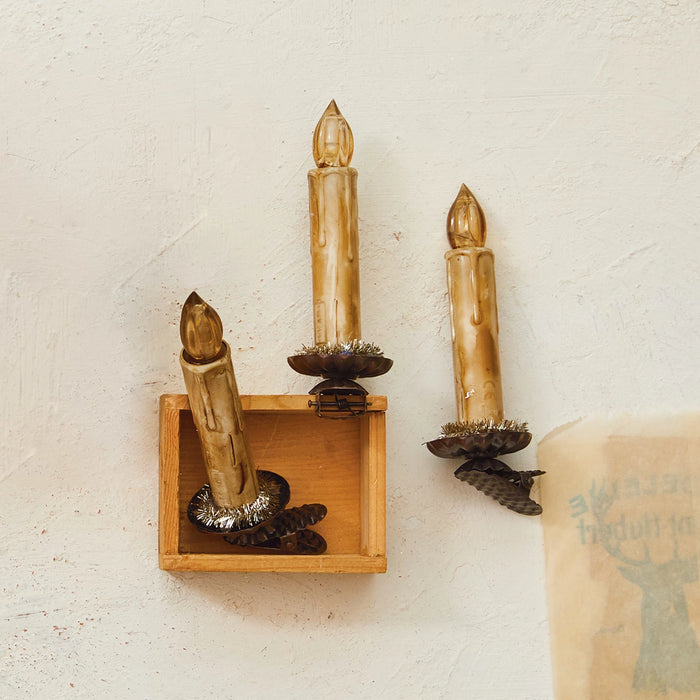 LED Candle Clip On Ornament - Set of 6