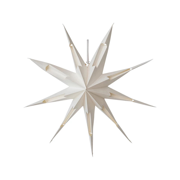 Handmade Folding 9-Point Star LED Ornament