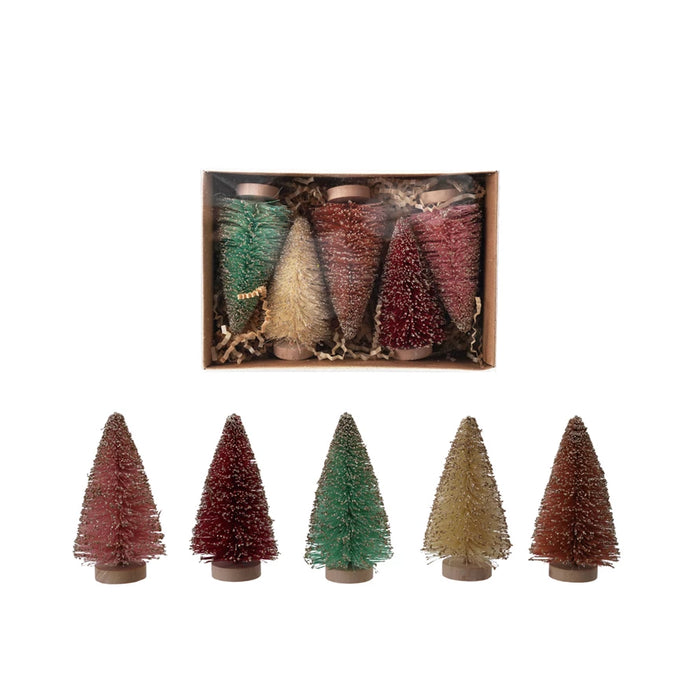 Boxed Set of Bottle Brush Trees