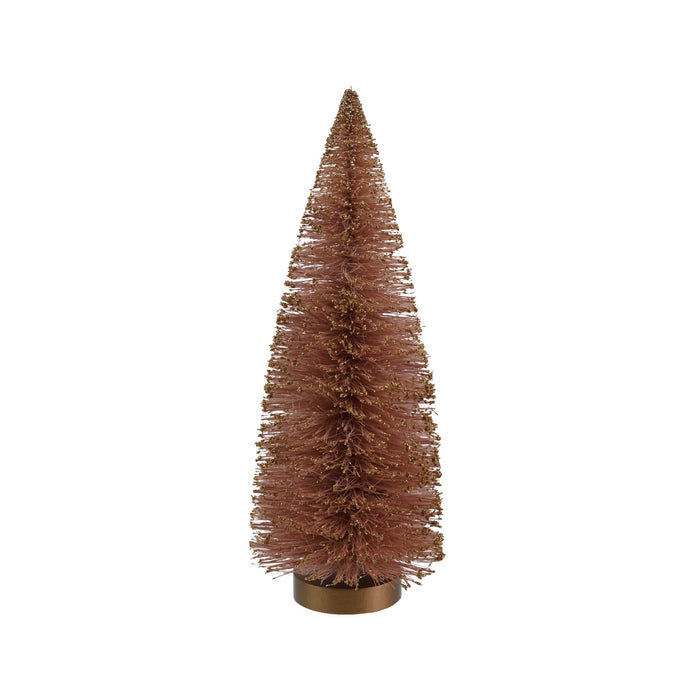 Pink w/ Glitter Sisal Christmas Tree