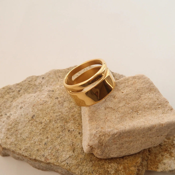 Chunky Double Band Ring