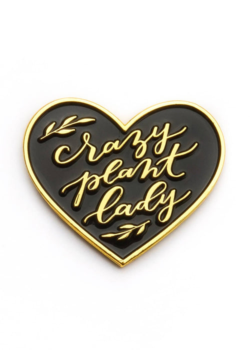 Crazy Plant Lady Enamel Pin