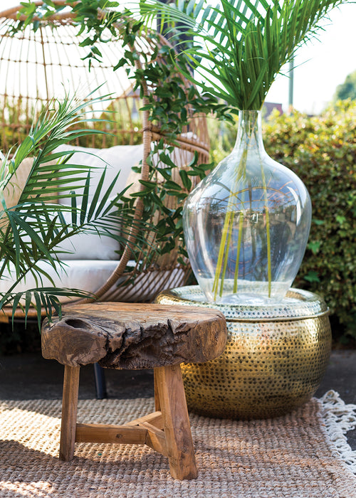 Wood Slab Side Table