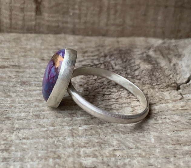 Oval Mojave Purple Blue Ring