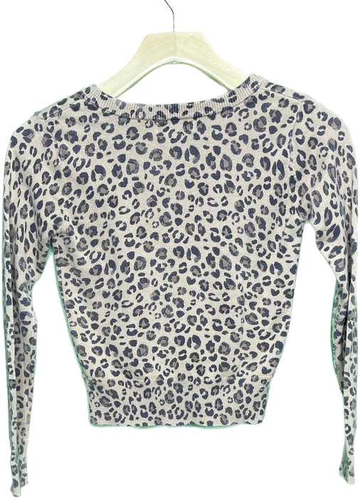 Vintage XXS/XS Y2K Crop Cheetah AOP Top